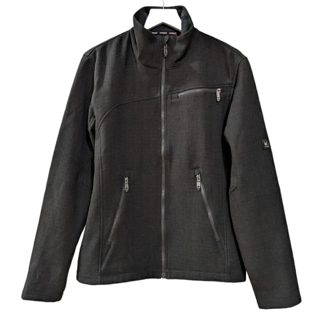 Spyder Men's Transport Soft Shell Jacket in Black Size S 2014 Edition